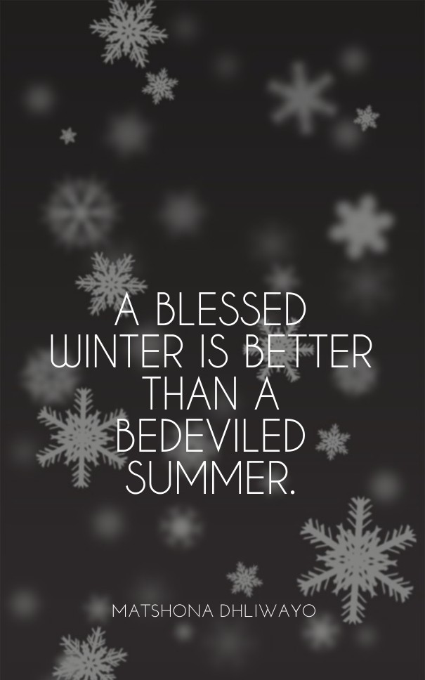 A blessed winter is better than a Design 