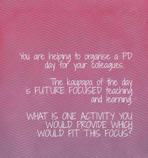 You are helping to organise a pd day Design 