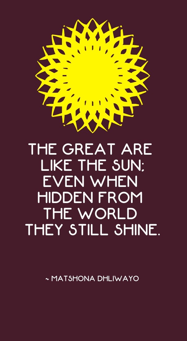 The great are like the sun; even Design 