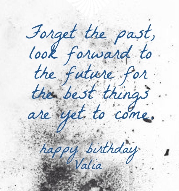 Forget the past, look forward to the Design 
