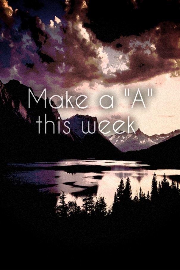 Make a &quot;a&quot; this week Design 