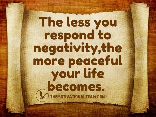 The less you respond to Design 