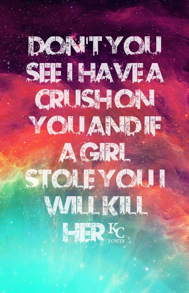 Don't you see i have a crush on you Design 