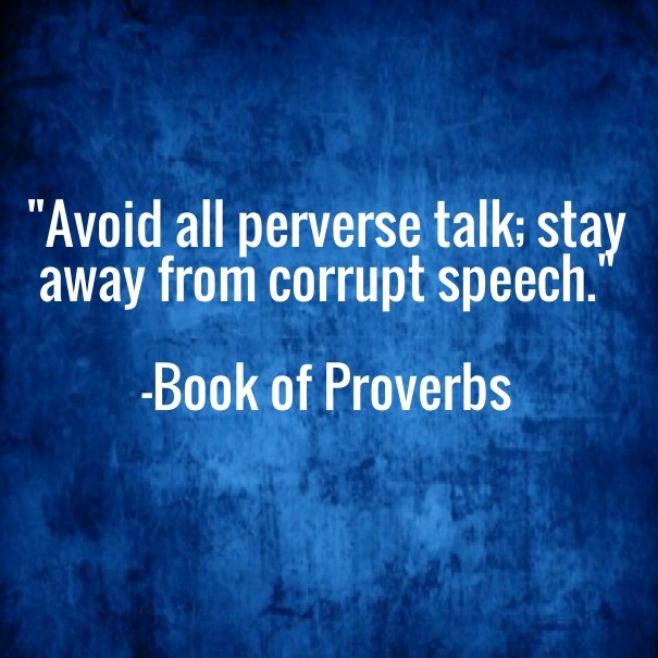 &quot;avoid all perverse talk; stay Design 