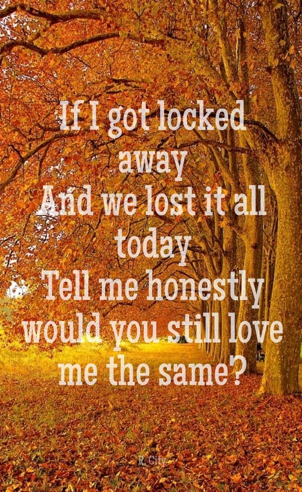 If i got locked away and we lost it Design 