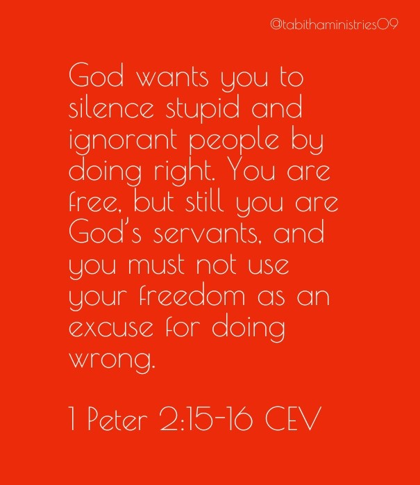God wants you to silence stupid and Design 