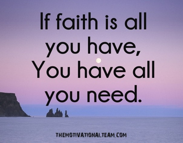 If faith is all you have, you have Design 