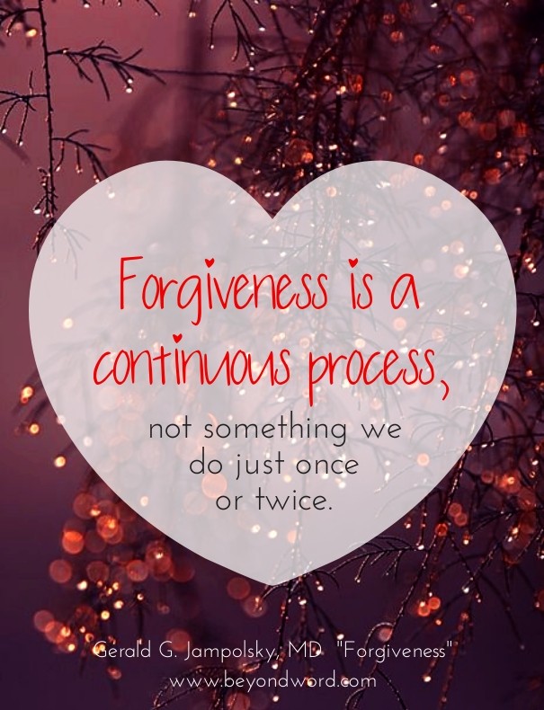 Forgiveness is a continuous process, Design 
