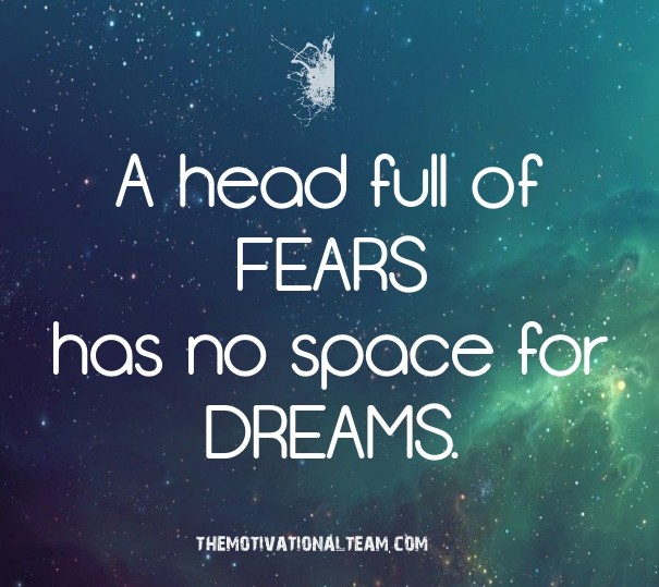 A head full of fears has no space Design 