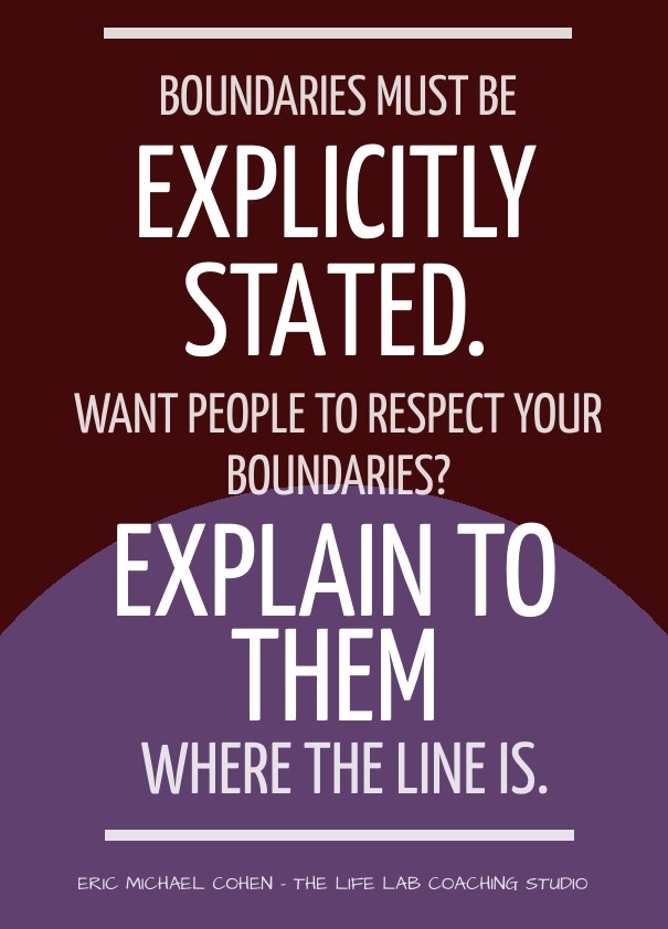 Boundaries must be explicitly Design 