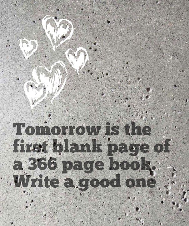 Tomorrow is the first blank page of Design 