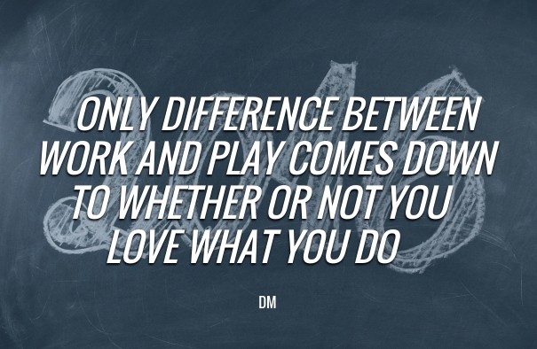Only difference between work and Design 