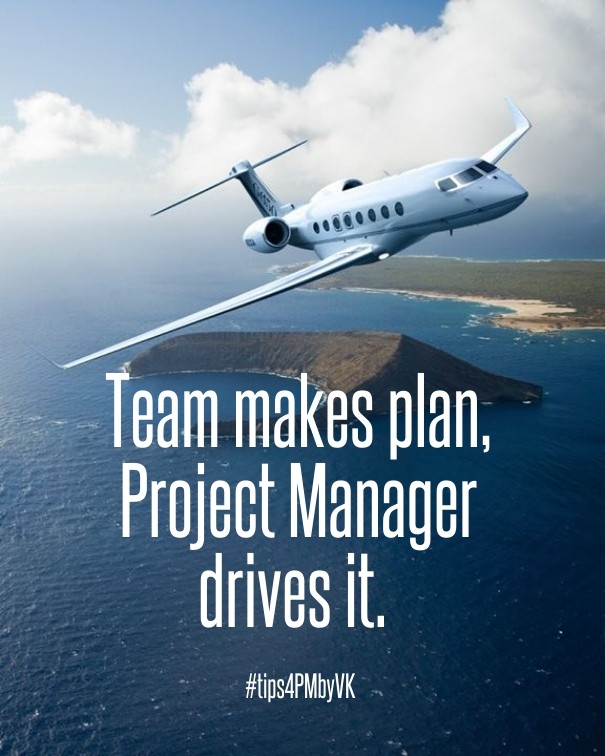Team makes plan, project manager Design 