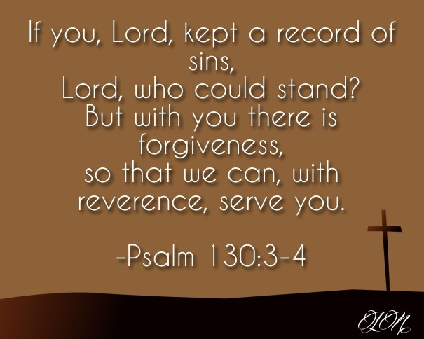 If you, lord, kept a record of sins, Design 