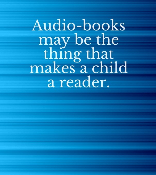 Audio-books may be the thing that Design 
