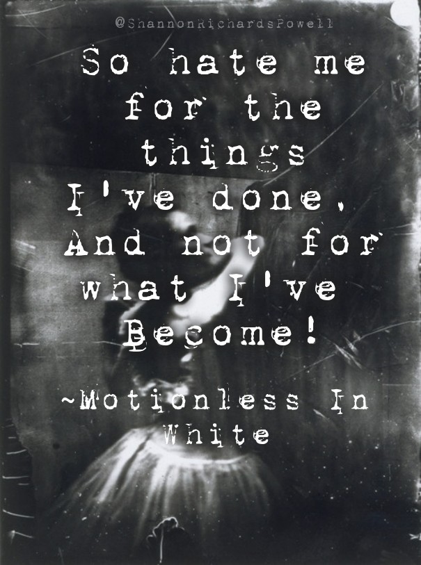 So hate me for the things i've done, Design 