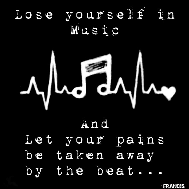 Lose yourself in music  Design 