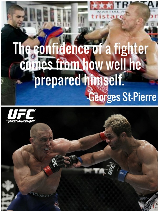 The confidence of a fighter comes Design 