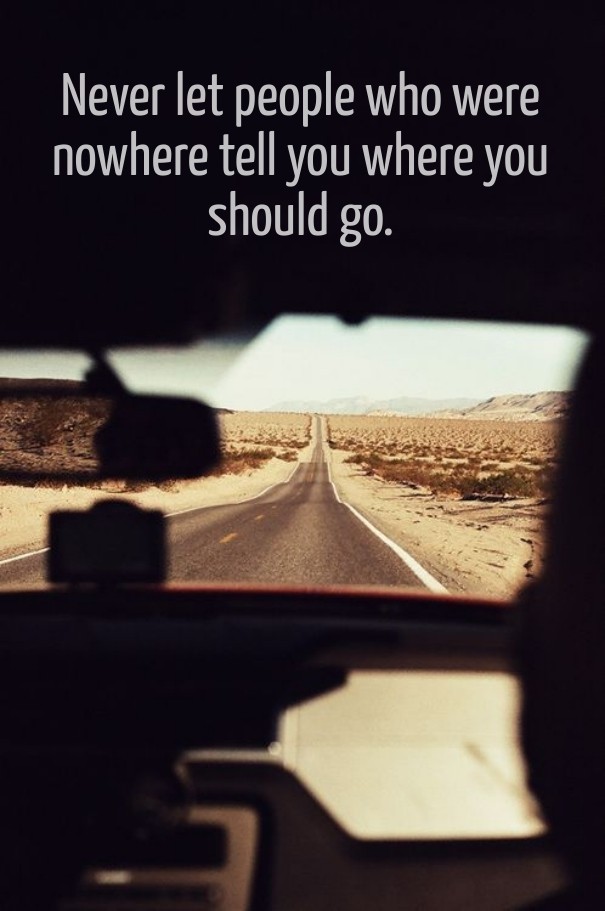 Never let people who were nowhere Design 
