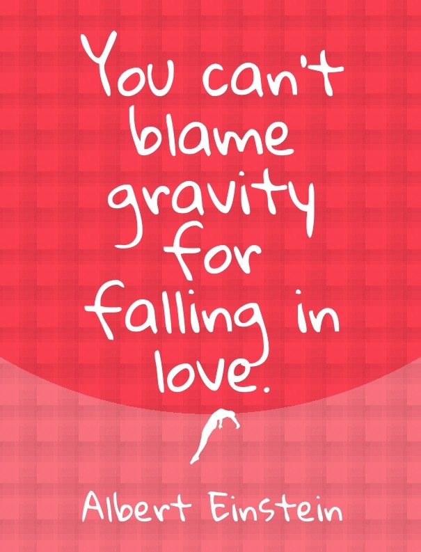 You can't blame gravity for falling Design 