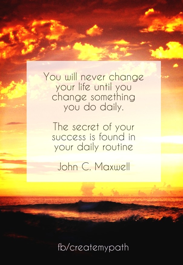 You will never change your life Design 