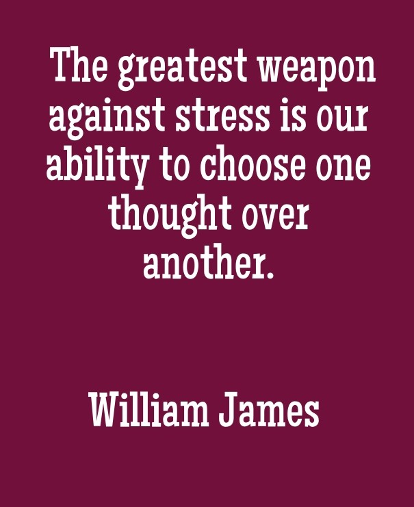 The greatest weapon against stress Design 