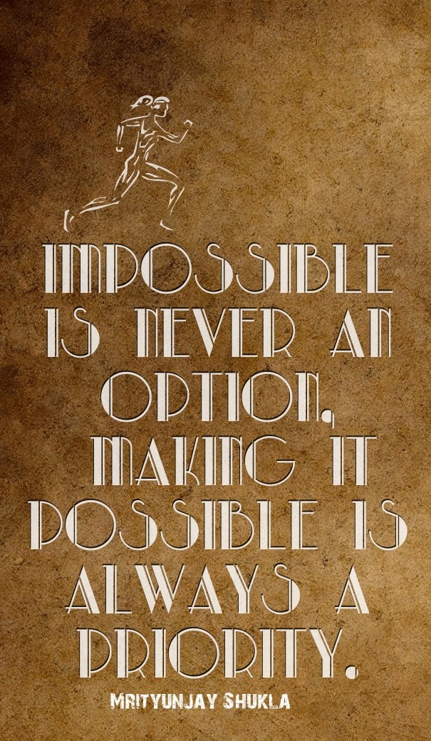 Impossible is never an option, Design 