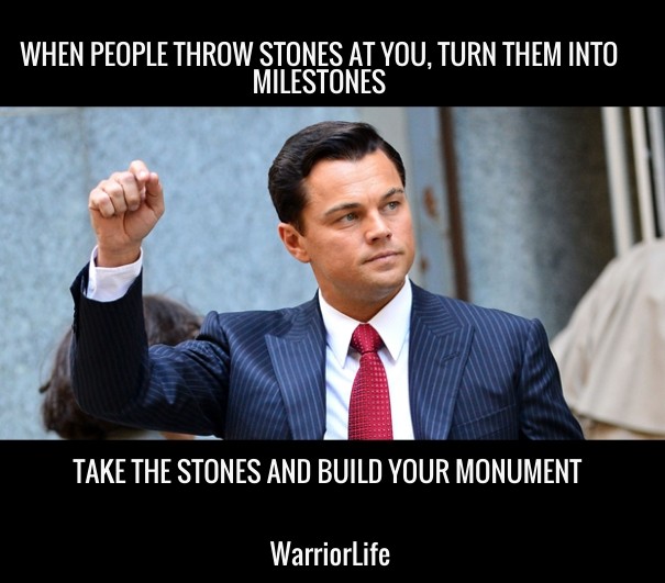 When people throw stones at you, Design 