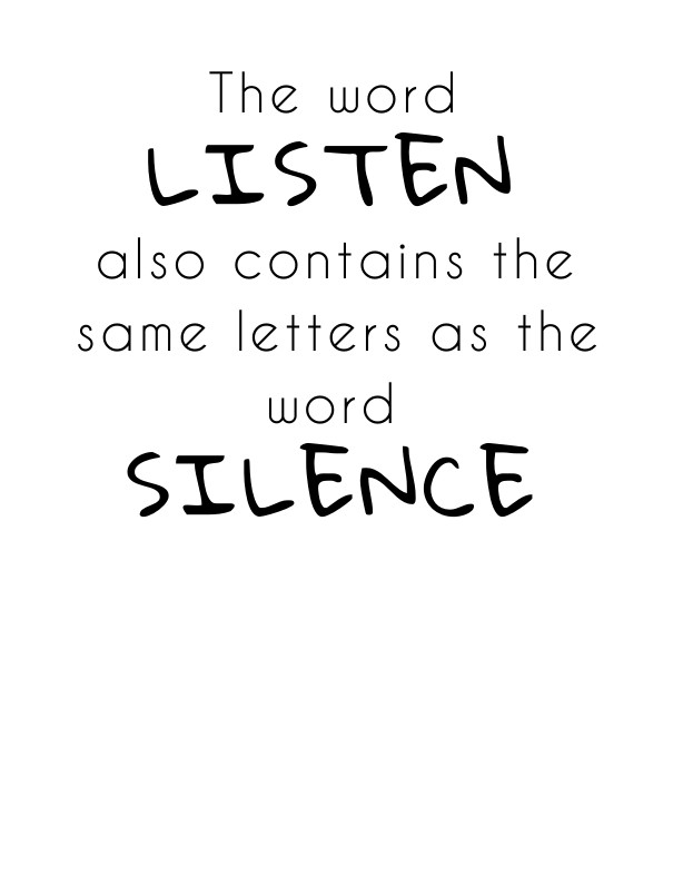 The word listenalso contains the Design 