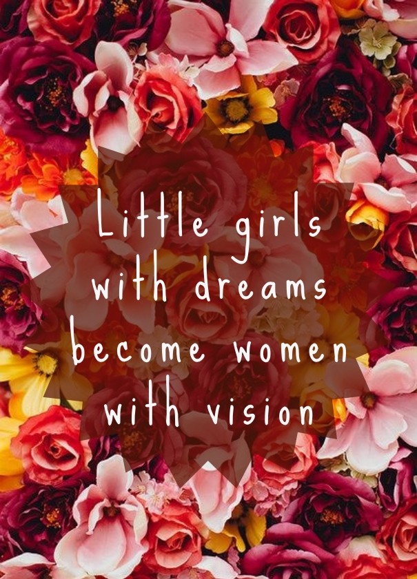 Little girls with dreams become Design 