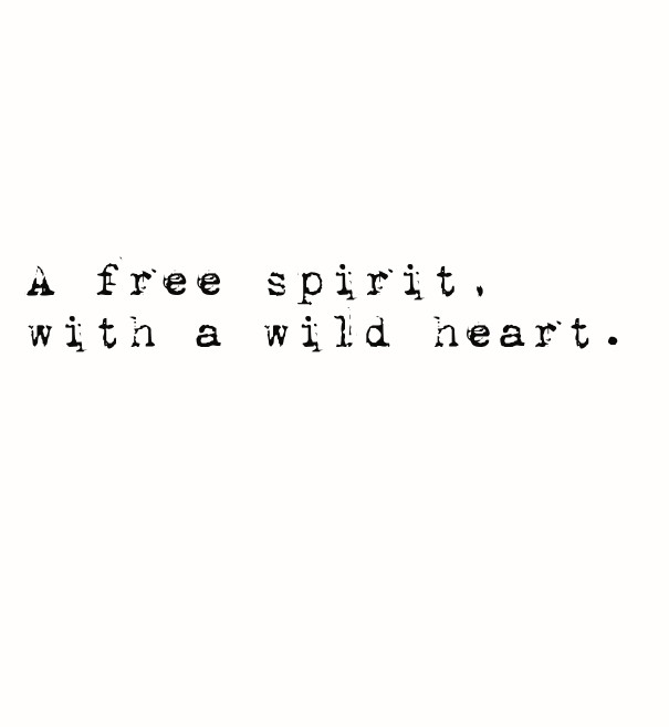 A free spirit, with a wild heart. Design 