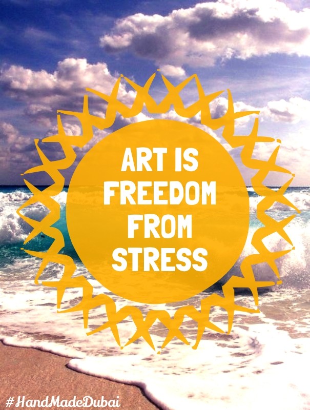Art is freedom from stress Design 