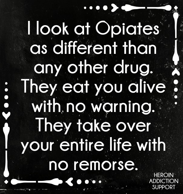 I look at opiates as different than Design 