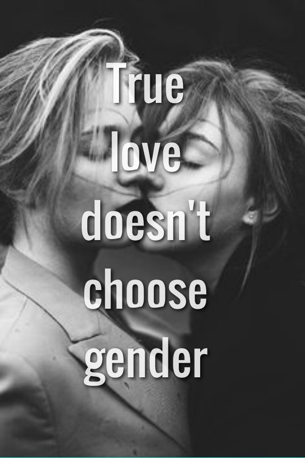 True love doesn't choose gender Design 