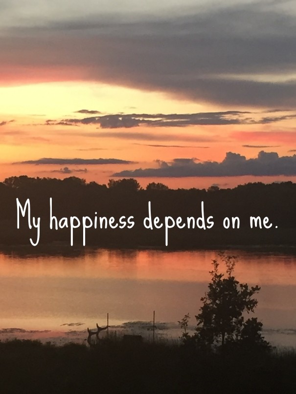 My happiness depends on me. Design 