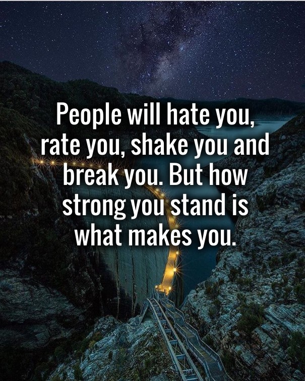 People will hate you, rate you, Design 