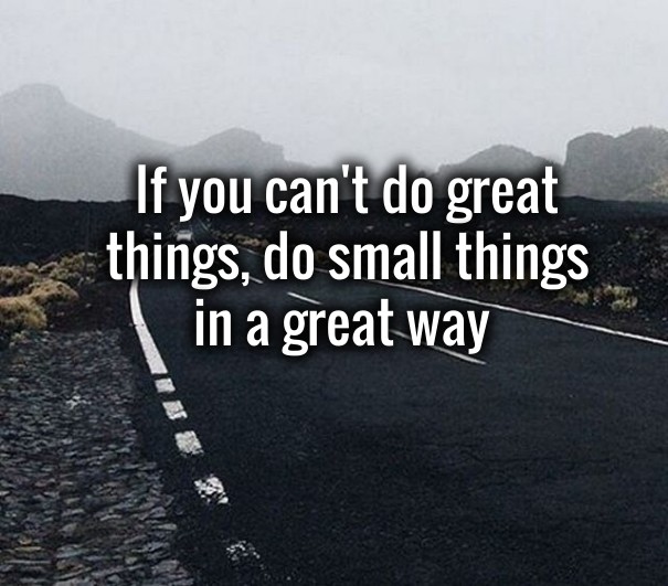 If you can't do great things, do Design 