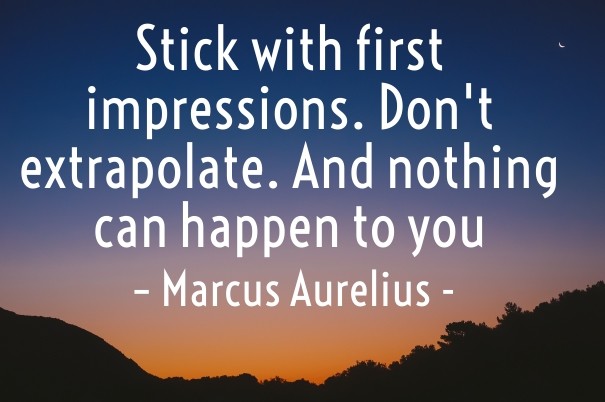 Stick with first impressions. don't Design 