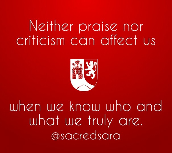 Neither praise nor criticism can Design 
