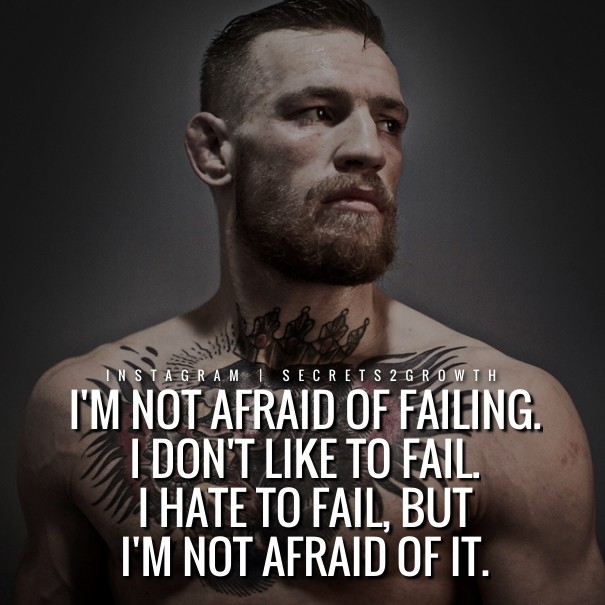 I'm not afraid of failing. i don't Design 