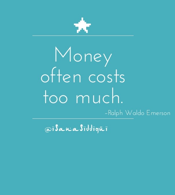 Money often costs too much. Design 