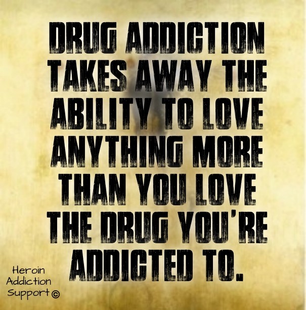 Drug addiction takes away the Design 