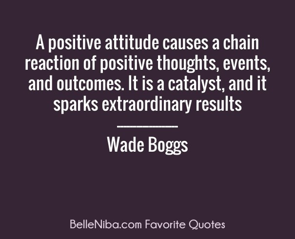 A positive attitude causes a chain Design 