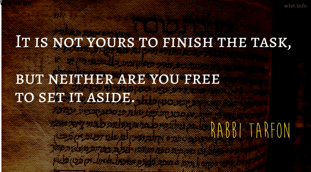 Tarfon - finish the task - wist_info Design 