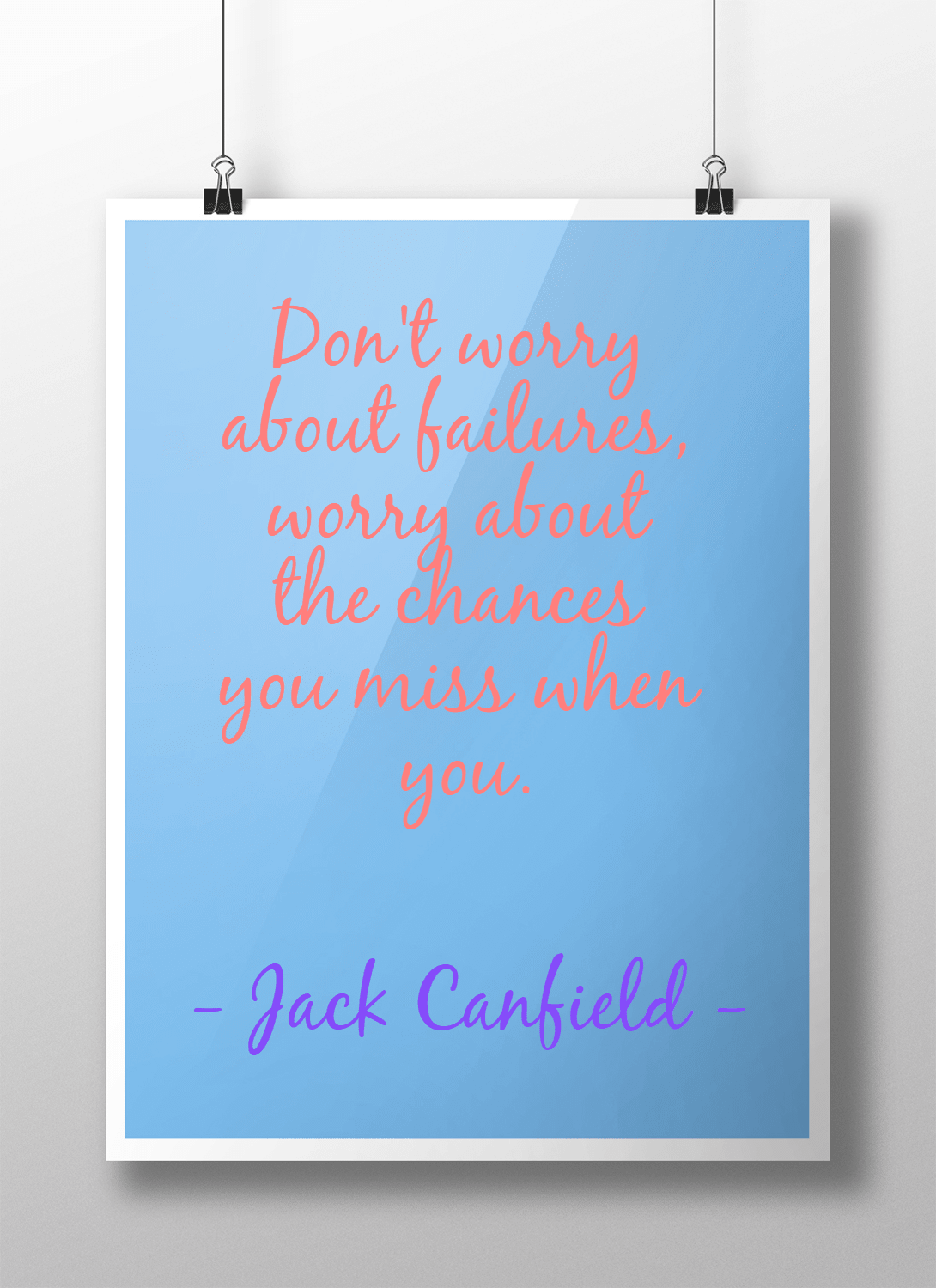 Poster #inspirational #quote #flat Design 