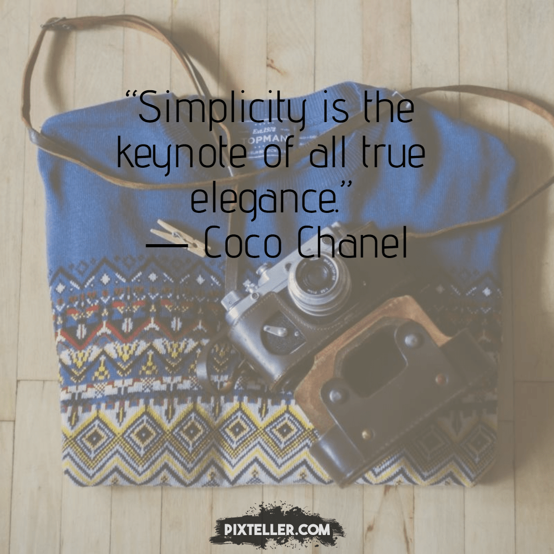 Simplicity quote Design 