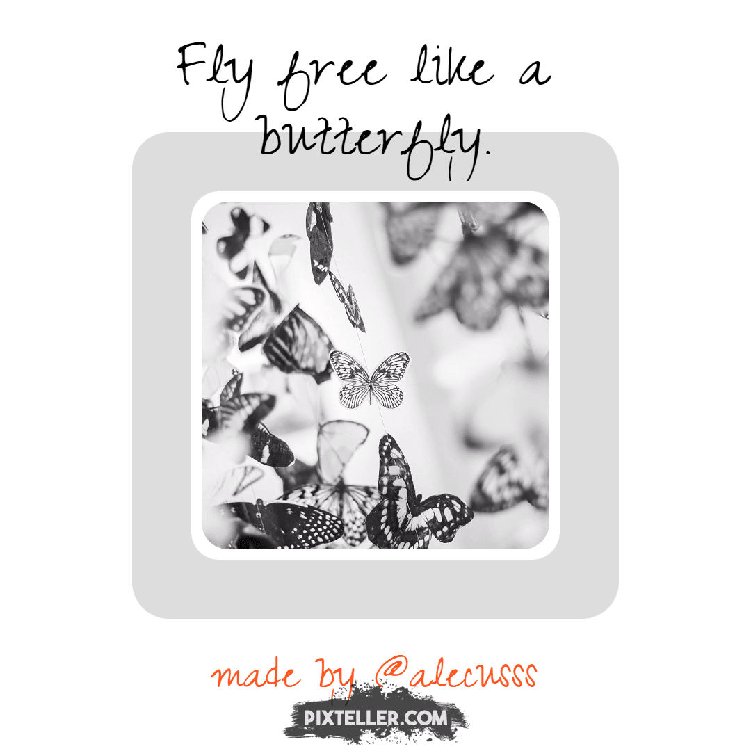 A Butterfly #Poster Design 