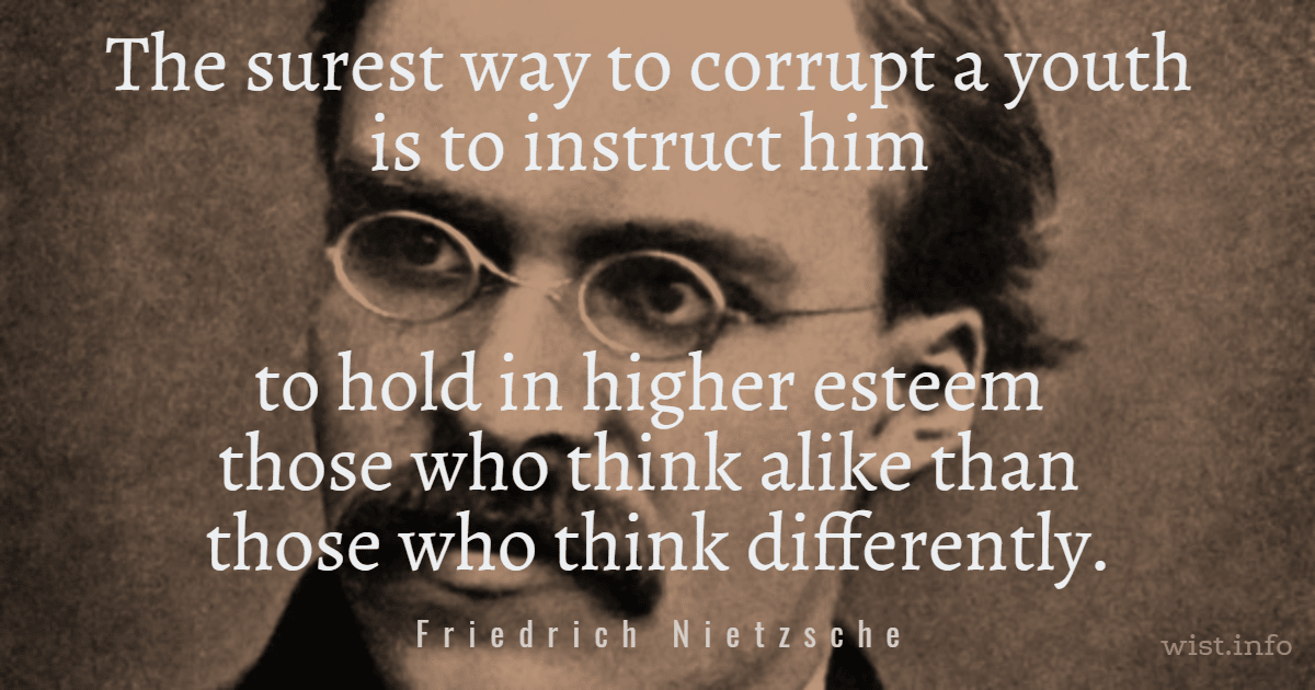 Nietzsche - those who think Design 