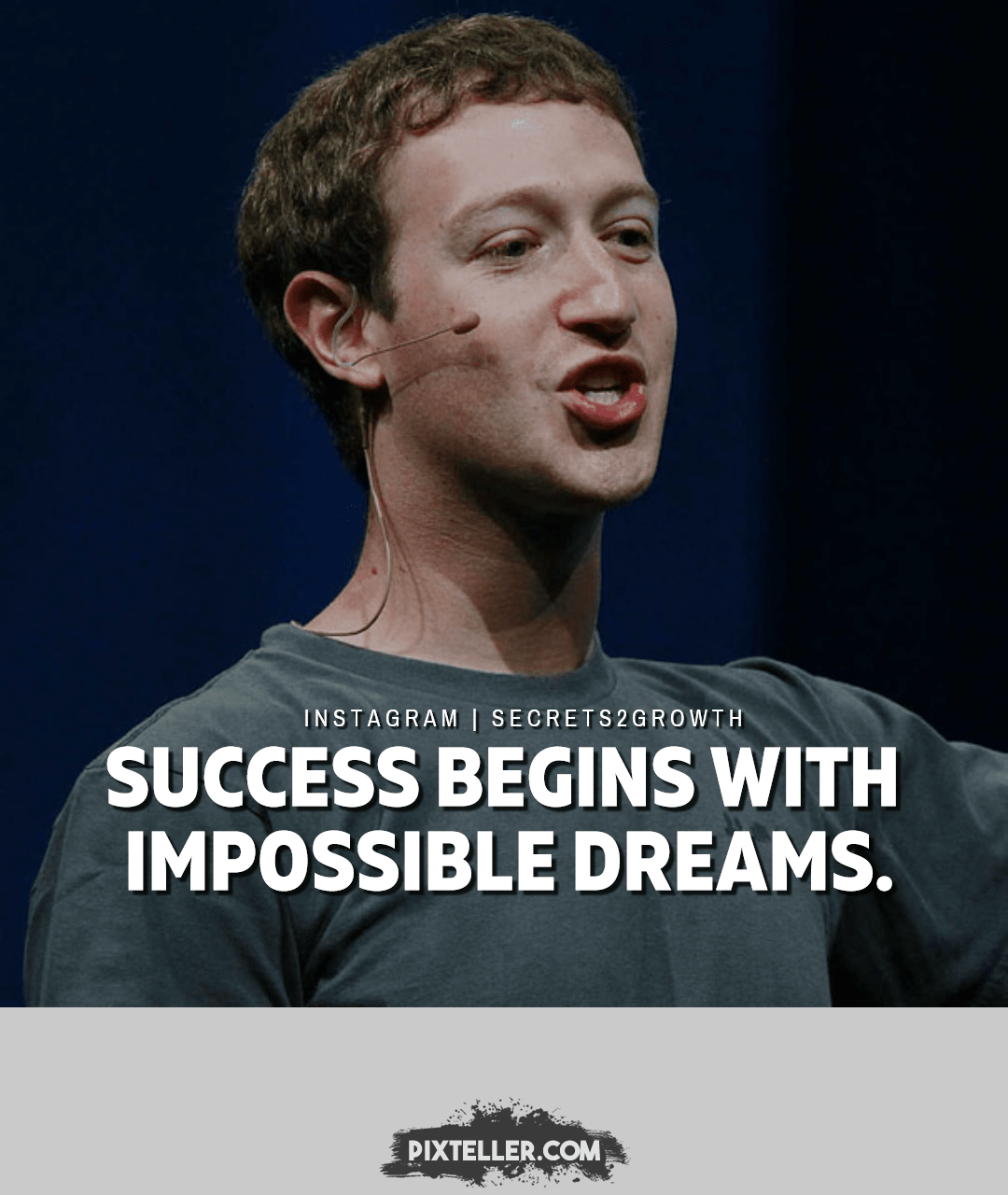 SUCCESS BEGINS WITH IMPOSSIBLE Design 