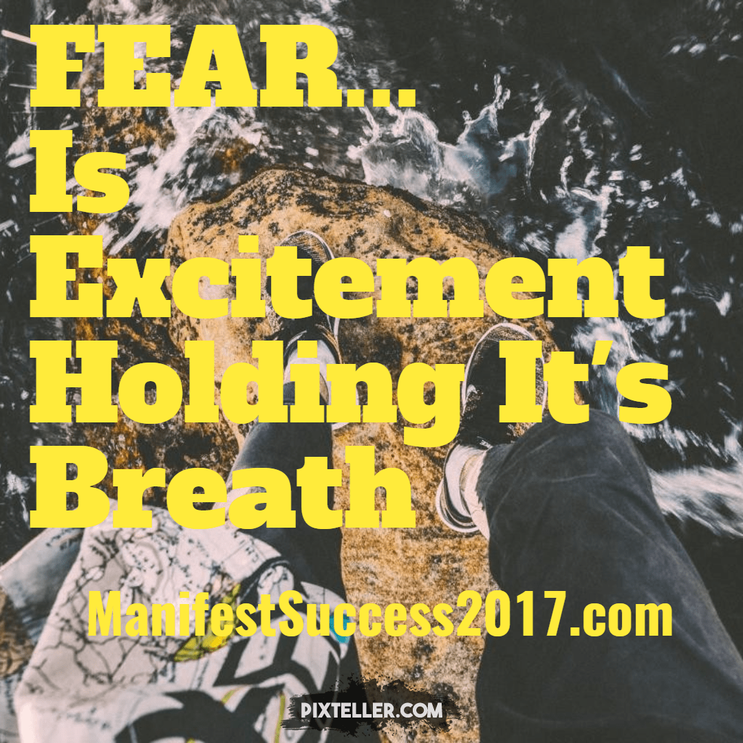 Fear Is Excitement Holiding It's Design 